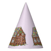 ジンガーブレッドハウスホームスウィートホームクリスマスクリスマス パーティーハット (左)