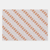 ジンガーブレッドハウスマウス&クッキーウォーターカラーアート ラッピングペーパーシート (正面2)