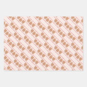 ジンガーブレッドハウスマウス&リースウォーターカラーアートWr ラッピングペーパーシート (正面3)