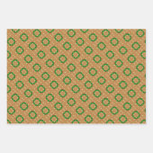 ジンガーブレッドハウスマウス&リースウォーターカラーアートWr ラッピングペーパーシート (正面2)