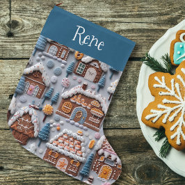 ジンガーブレッドハウスラージクリスマスストッキング ラージクリスマスストッキング