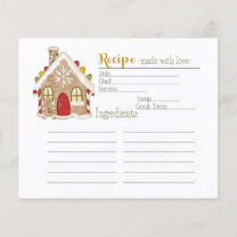 ジンガーブレッドハウスレシピカード