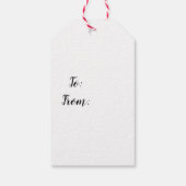 ジンガーブレッドハウスヴィレッジイラストレーションギフトラベル ギフトタグ (裏面)