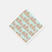 ジンガーブレッドハウスヴィレッジイラストレーション スタンダードカクテルナプキン (角)