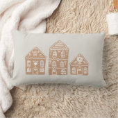 ジンガーブレッドハウスヴィレッジ装飾用クッション ランバークッション (ブランケット)