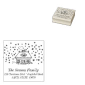 ジンガーブレッドハウス差出人住所スタンプ ラバースタンプ (押印)