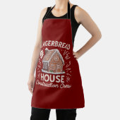 ジンガーブレッドハウス建築クルーおもしろいクリスマス エプロン (インサイチュ)