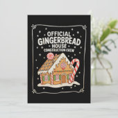 ジンガーブレッドハウス建築クルークリスマスクリスマス シーズンカード (スタンド正面)
