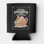 ジンガーブレッドハウス建築クルークリスマスクリスマス 缶クーラー (正面)