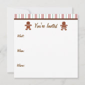 ジンガーブレッドハウス招待状 招待状 (裏面)