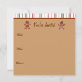 ジンガーブレッドハウス招待状 招待状 (裏面)