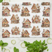 ジンガーブレッドハウス キッチンタオル (折り畳み)