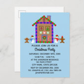 ジンガーブレッドハウス#1招待状はがき インビテーションポストカード (正面/裏面)