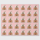 ジンガーブレッドハウズラッピング紙 ラッピングペーパー (フラット)