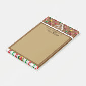 ジンガーブレッドハパーソナライズされたウス ポストイット (アングル)