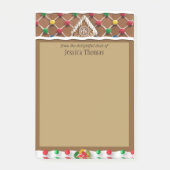 ジンガーブレッドハパーソナライズされたウス ポストイット (正面)