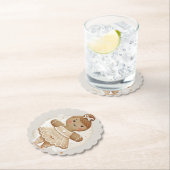 ジンガーブレッドバレリーナパーソナライズされた紙コースター ペーパーコースター (インサイチュ)