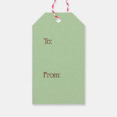 ジンガーブレッドホリデーギフトラベル ギフトタグ (裏面)