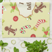 ジンガーブレッドホリデー キッチンタオル (折り畳み)