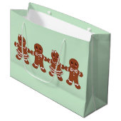 ジンガーブレッドボーイズガールズクリスマス抱き枕 ラージペーパーバッグ (正面アングル)