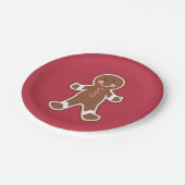 ジンガーブレッドボーイ紙プレート ペーパープレート (アングル)