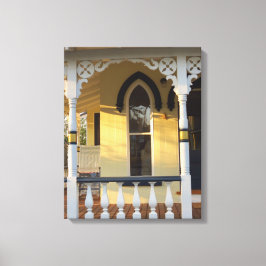 ジンガーブレッドポーチグロー – Martha's Vineyard キャンバスプリント