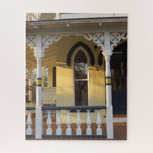 ジンガーブレッドポーチグロー – Martha's Vineyard ジグソーパズル (縦)