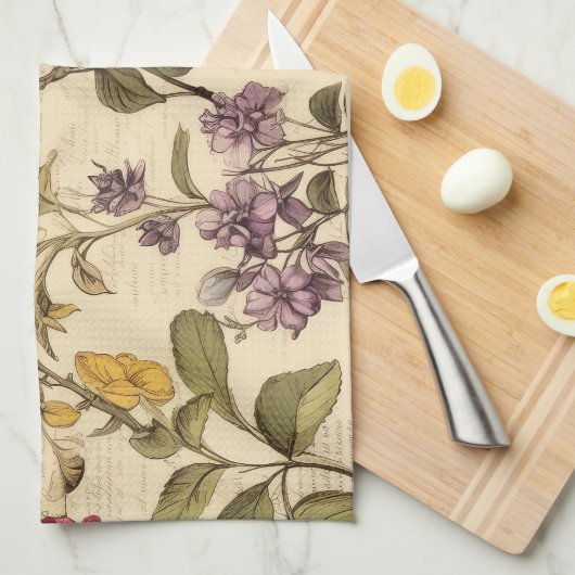 ジンガーブレッドマルティーニレシピクリスマスのレシートデザイン キッチンタオル (四つ折り)