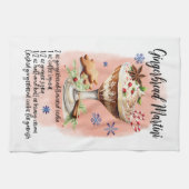 ジンガーブレッドマルティーニレシピ料理エッセンシャル キッチンタオル (横)