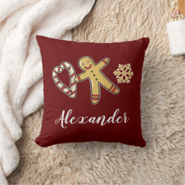 ジンガーブレッドマンラブ装飾用クッション クッション