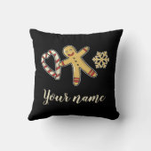 ジンガーブレッドマンラブ装飾用クッション クッション (裏面)