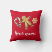 ジンガーブレッドマンラブ装飾用クッション クッション (裏面)