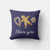 ジンガーブレッドマンラブ装飾用クッション クッション (正面)