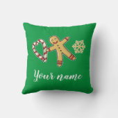 ジンガーブレッドマンラブ装飾用クッション クッション (裏面)