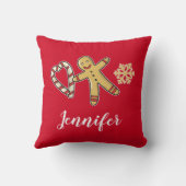 ジンガーブレッドマンラブ装飾用クッション クッション (裏面)