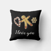 ジンガーブレッドマンラブ装飾用クッション クッション (裏面)