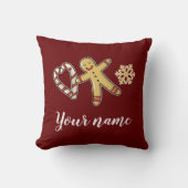 ジンガーブレッドマンラブ装飾用クッション クッション (正面)