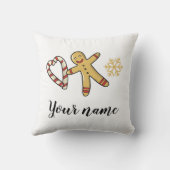 ジンガーブレッドマンラブ装飾用クッション クッション (裏面)