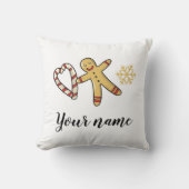 ジンガーブレッドマンラブ装飾用クッション クッション (正面)