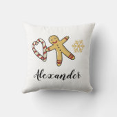 ジンガーブレッドマンラブ装飾用クッション クッション (裏面)