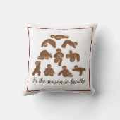 ジンガーブレッドヨガ装飾用クッション クッション (裏面)