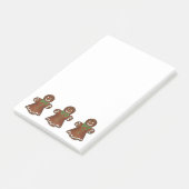 ジンガーブレッドレディーホリデークリスマスクッキーベーキング ポストイット (アングル)