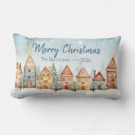 ジンガーブレッドロウハウズクリスマス ランバークッション
