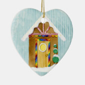 ジンガーブレッドヴィレッジコテージンピープルオーナメント セラミックオーナメント (右)