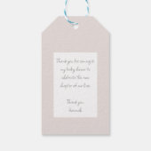 ジンガーブレッドヴィレッジモノグラムの ギフトタグ (裏面)