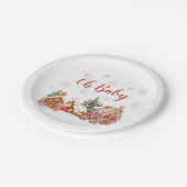 ジンガーブレッドヴィレッジ紙プレート ペーパープレート (アングル)