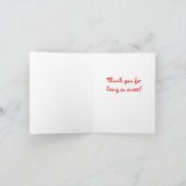 ジンガーブレッド・ガールありがとう サンキューカード (内部)