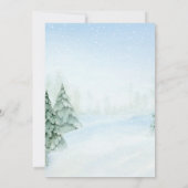 ジンガーブレッ飾ドハウスのパーティーウィンターホリデー 招待状 (裏面)