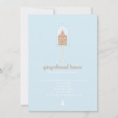 ジンガーブレッ飾ドハウスパーティの招待状 招待状 (正面)