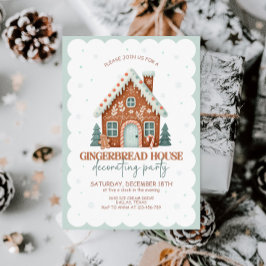 ジンガーブレッ飾ドハウスパーティー 招待状